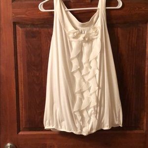 LOFT ruffle tank